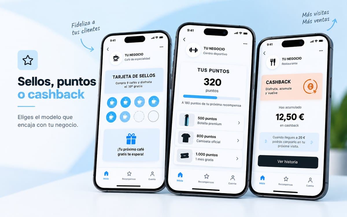 Las tres caras de tarjeta: sellos, puntos y cashback